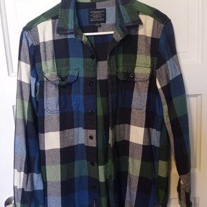 AE Flannel Blue green Small